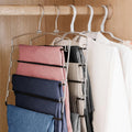 Multi‑Layer Swing‑Arm Space‑Saving Pants Hangers