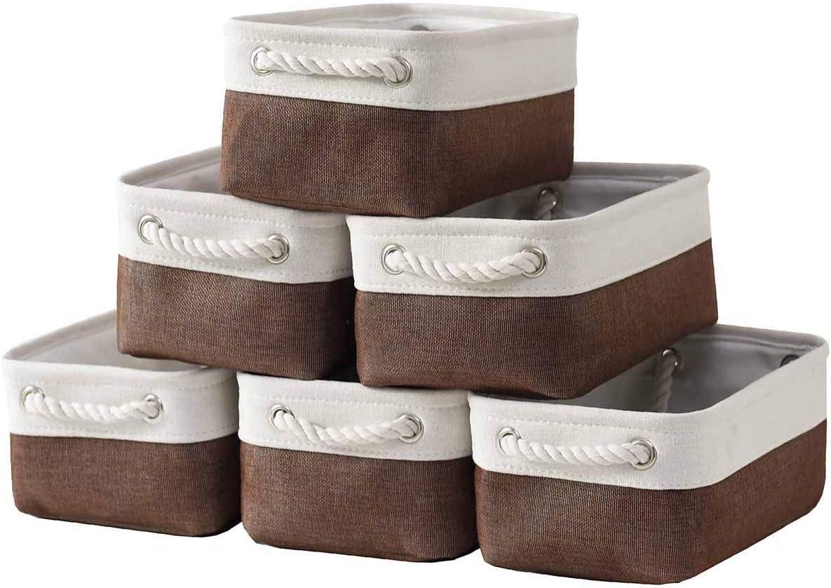 Collapsible Fabric Shelf Storage Baskets