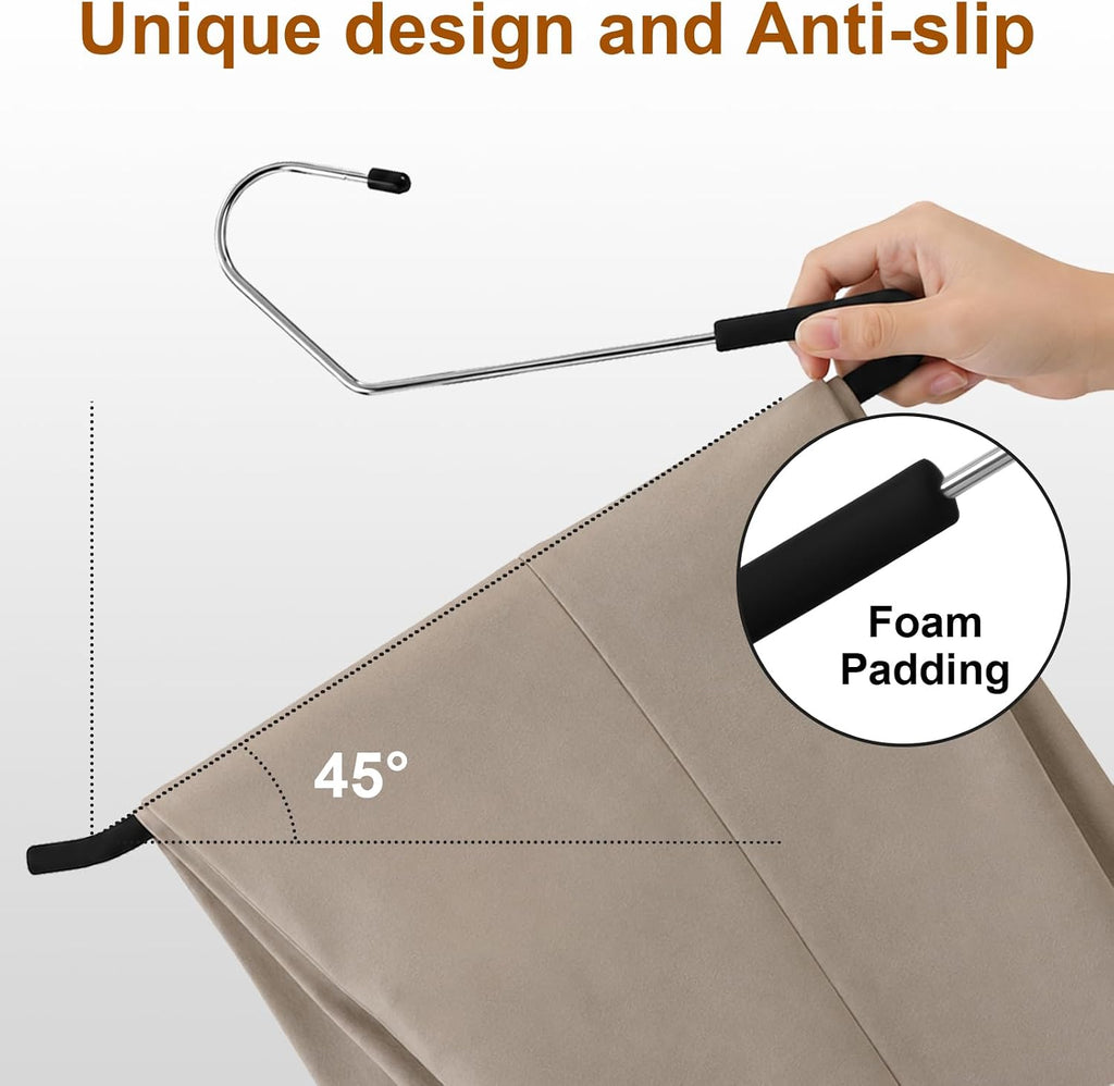 Open‑Ended Space‑Saving Pants Hangers