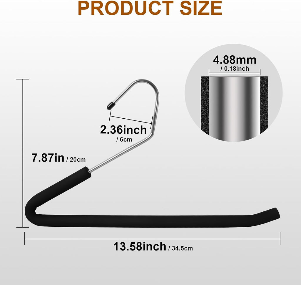 Open‑Ended Space‑Saving Pants Hangers
