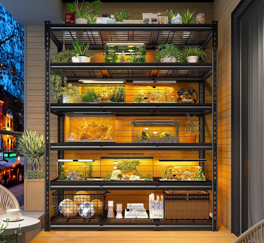 Heavy‑Duty Tool‑Free Garage Storage Shelves