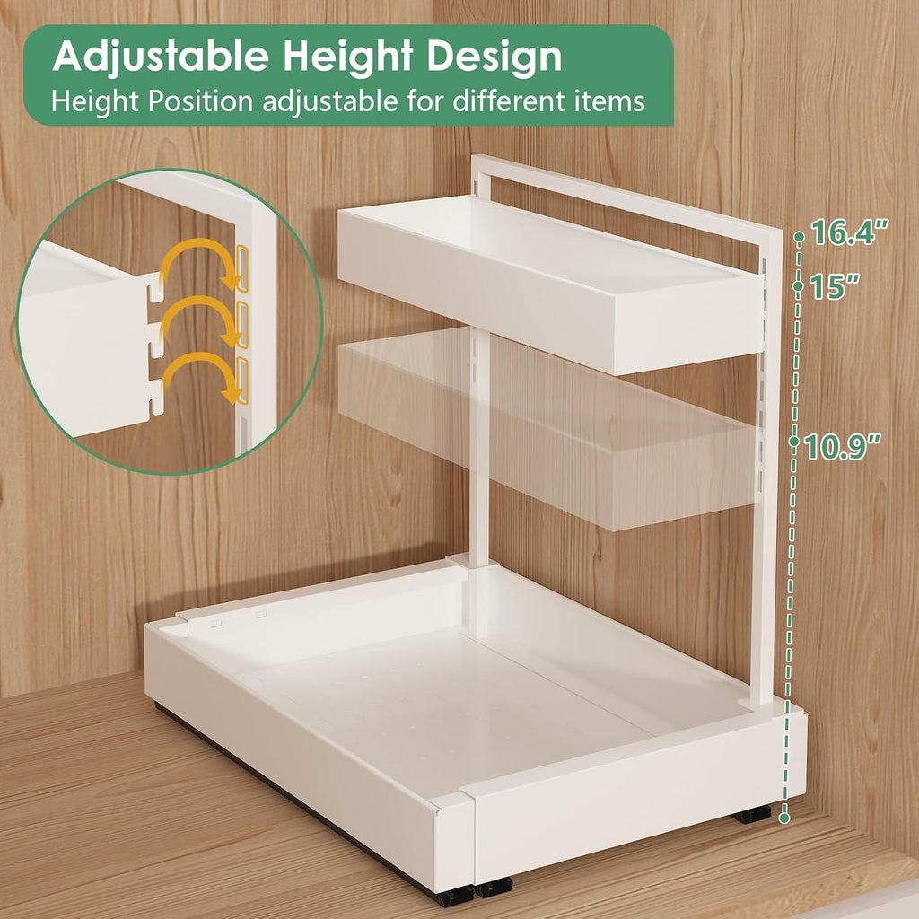 L‑Shaped Under‑Sink Storage Organizer