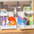2‑Tier Pull‑Out Under‑Sink Storage Organizer