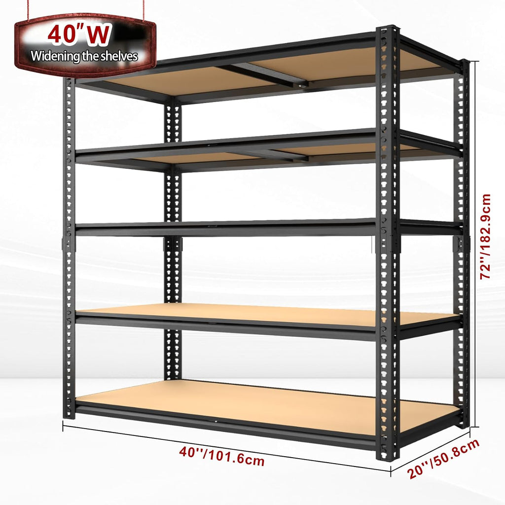 Adjustable Heavy‑Duty Garage Storage Shelving Unit