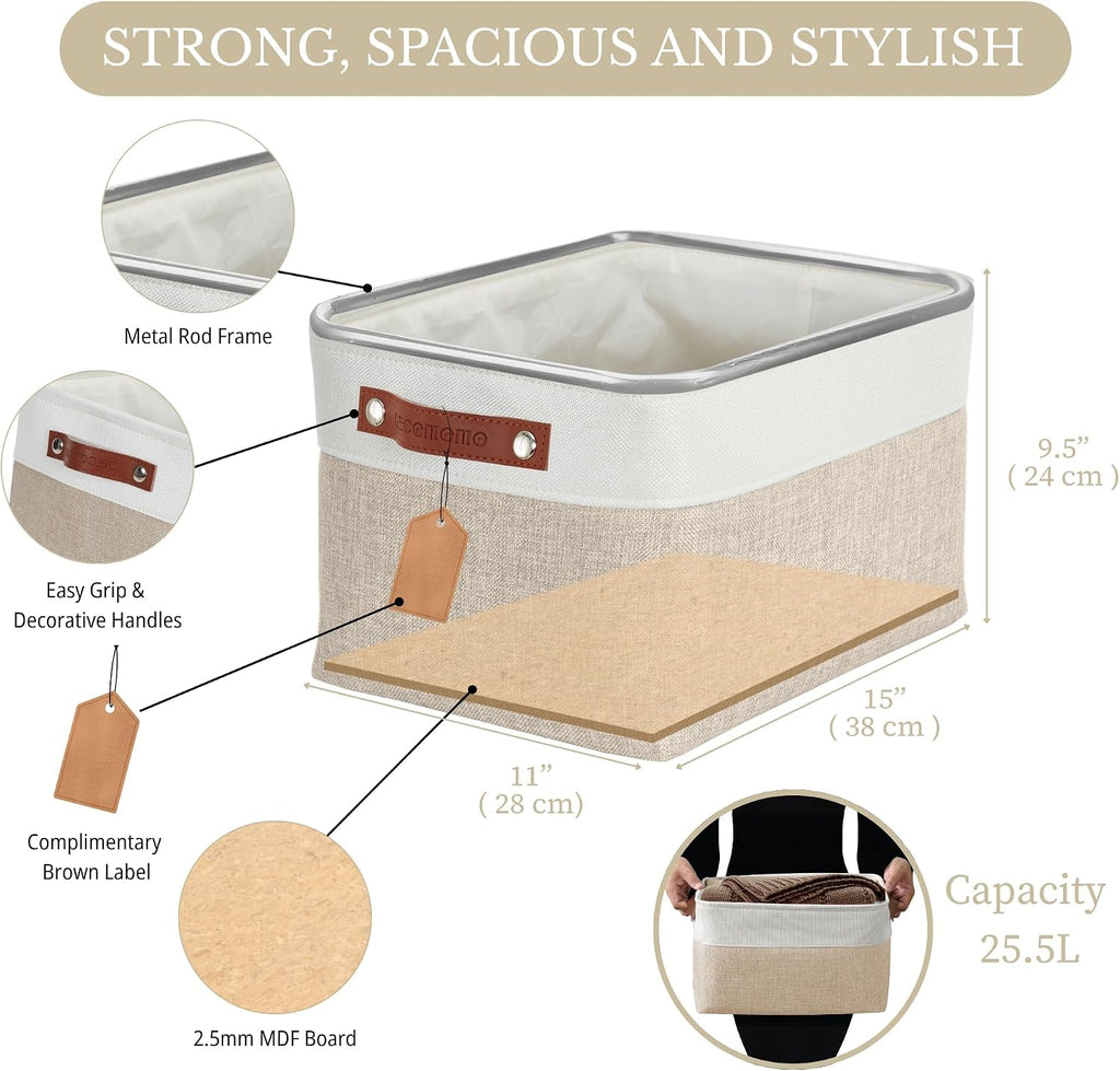 Large Fabric Shelf Storage Baskets