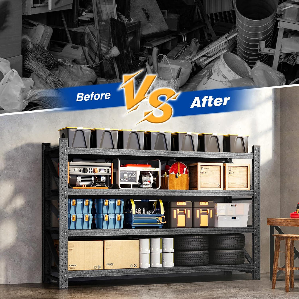 Adjustable Heavy‑Duty Steel Garage Storage Rack