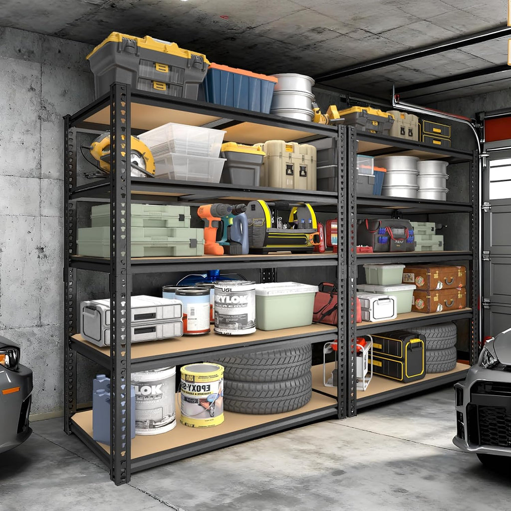 Adjustable Heavy‑Duty Garage Storage Shelving Unit