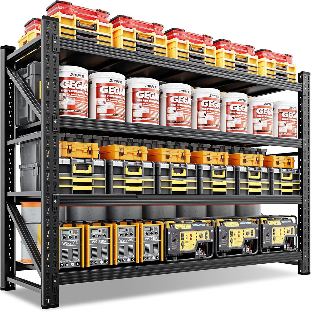Heavy‑Duty Adjustable Metal Storage Shelving Unit