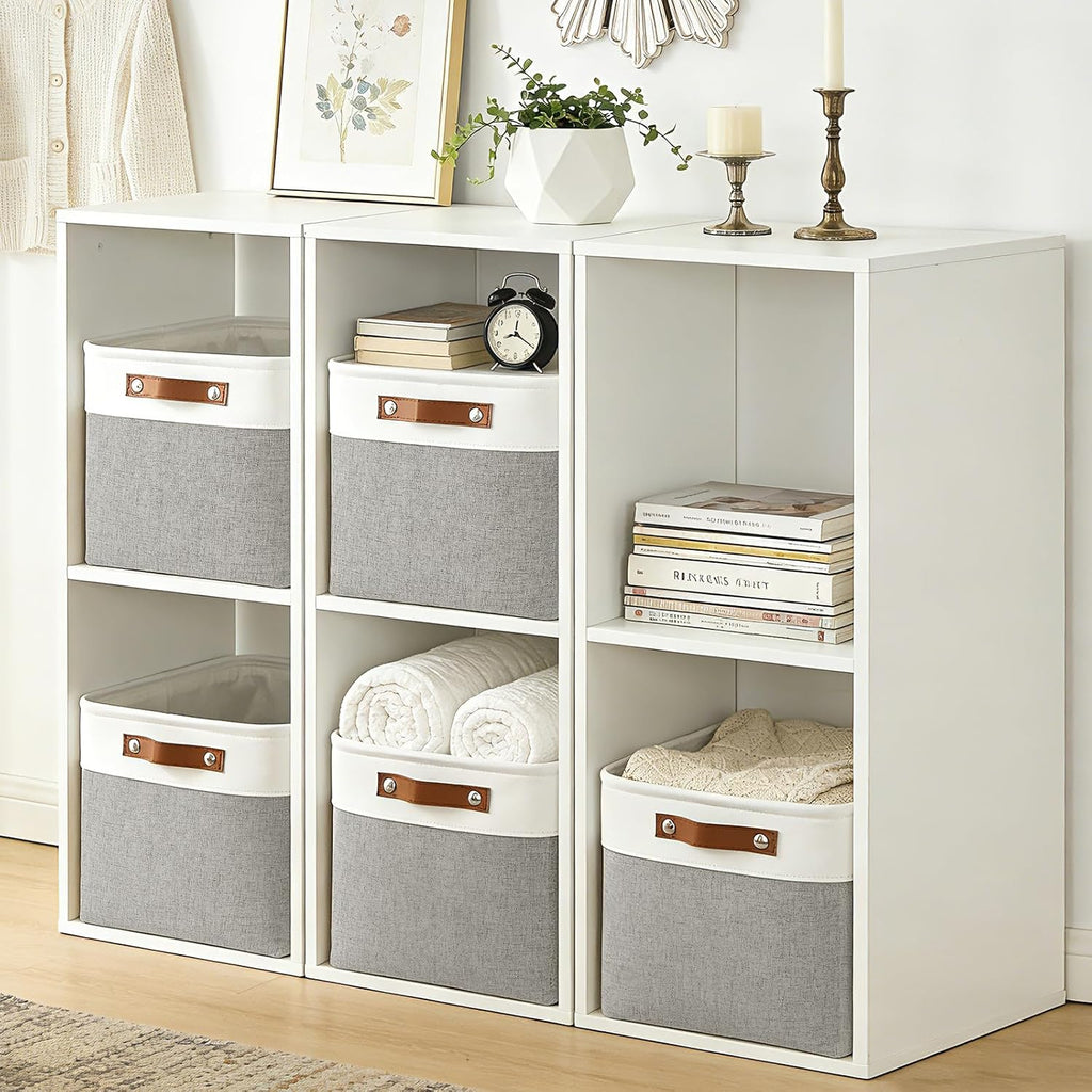 Large Linen Storage Baskets with Handles