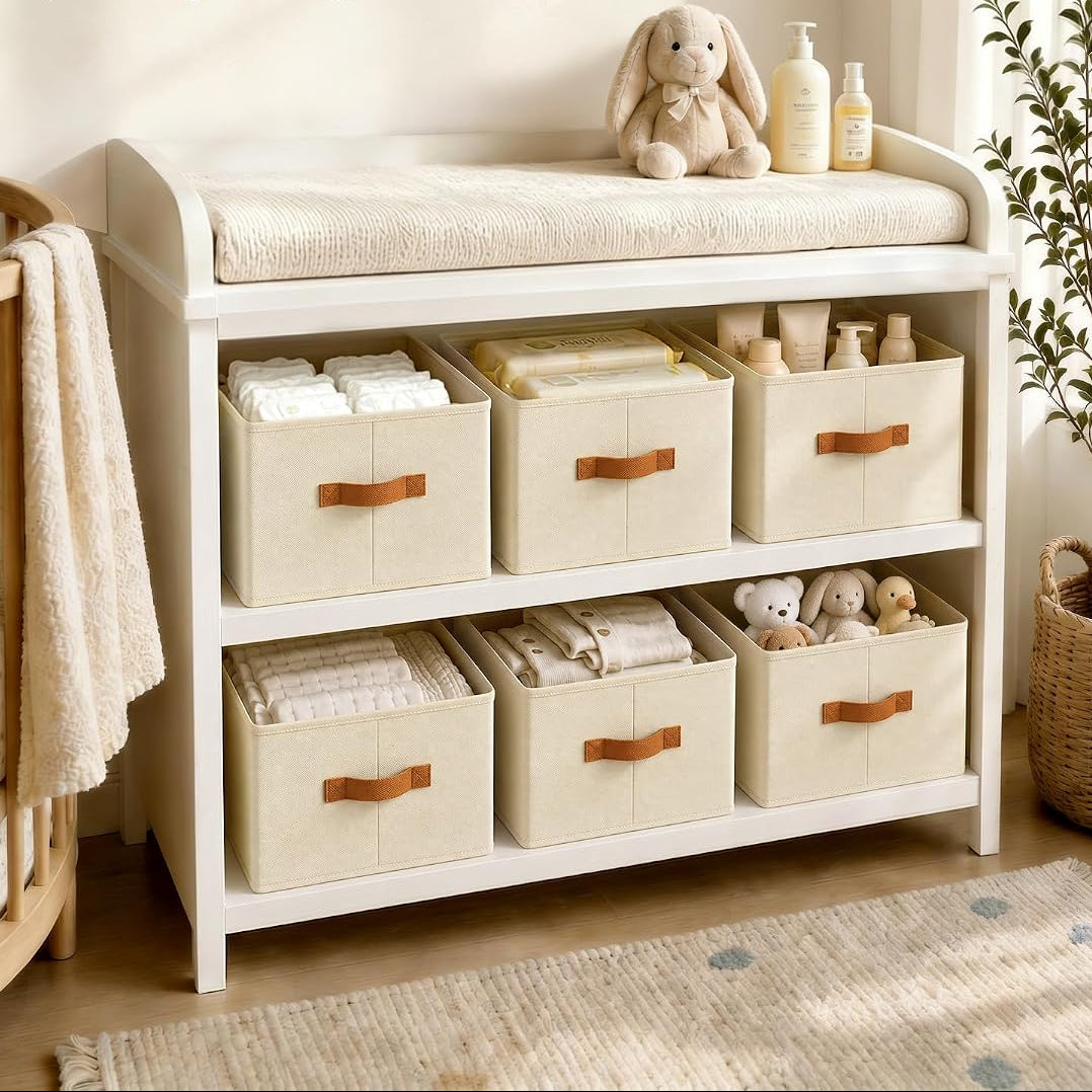 Collapsible Fabric Closet Storage Baskets