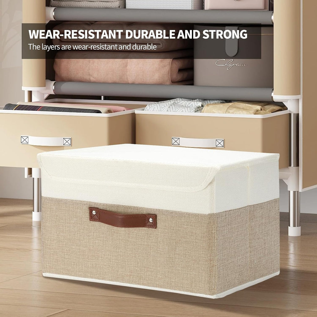 Fabric Storage Bins With Lids For Shelves