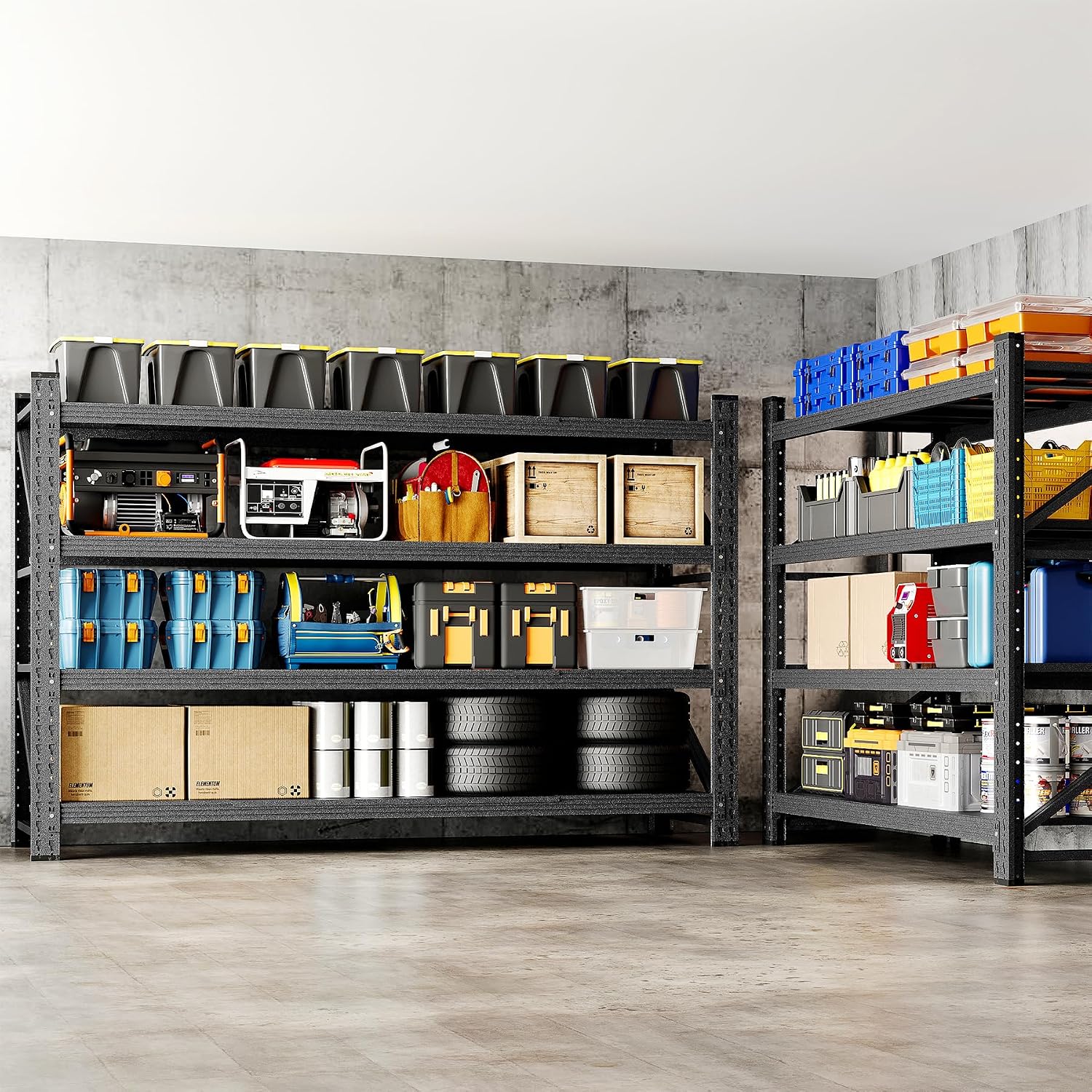 Adjustable Heavy‑Duty Steel Garage Storage Rack