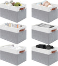 Collapsible Fabric Storage Baskets with Handles