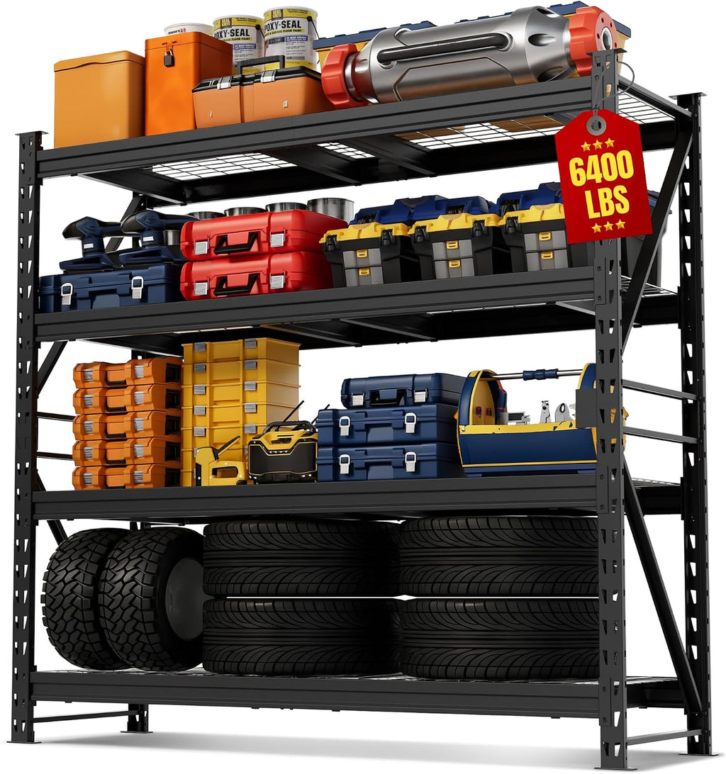 Heavy‑Duty Garage Utility Storage Rack