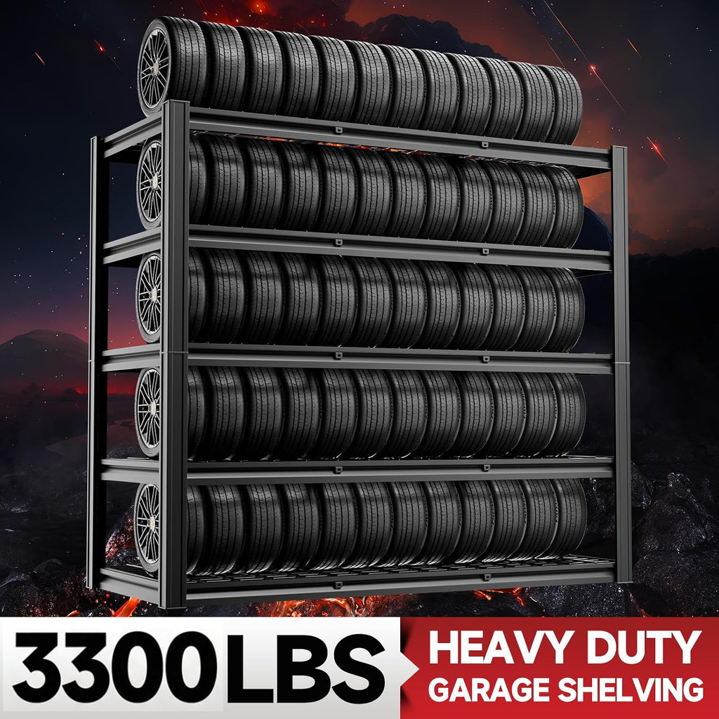Adjustable Heavy‑Duty Metal Garage Storage Shelves