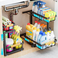 2‑Tier Pull‑Out Under‑Sink Organizer Shelf