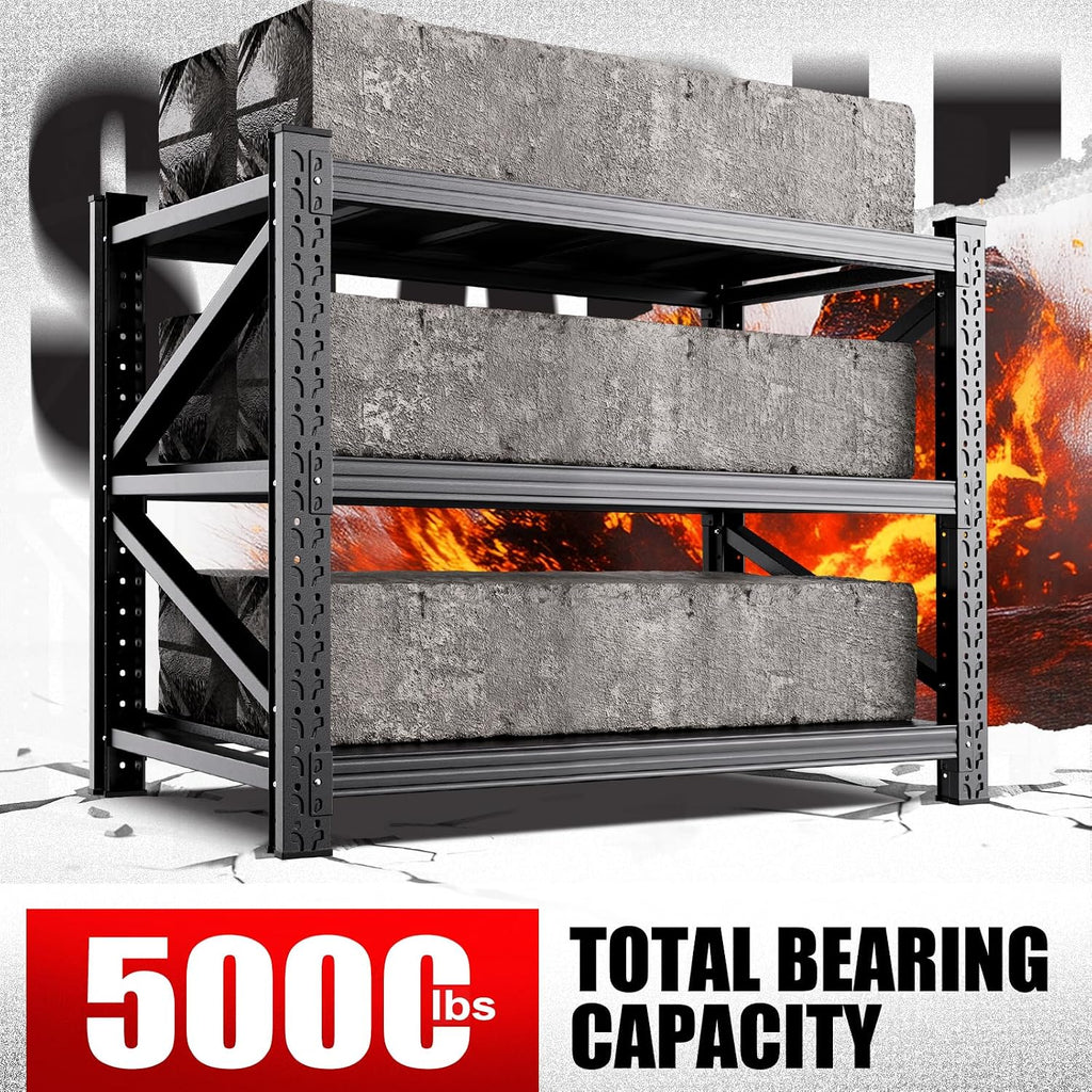 Heavy‑Duty Adjustable Metal Storage Shelving Unit