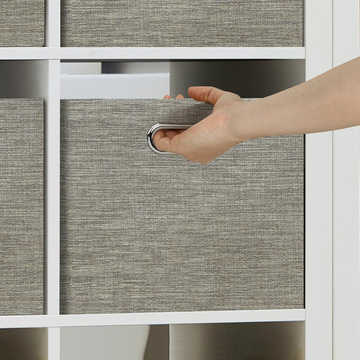 Foldable Linen Closet Storage Bins