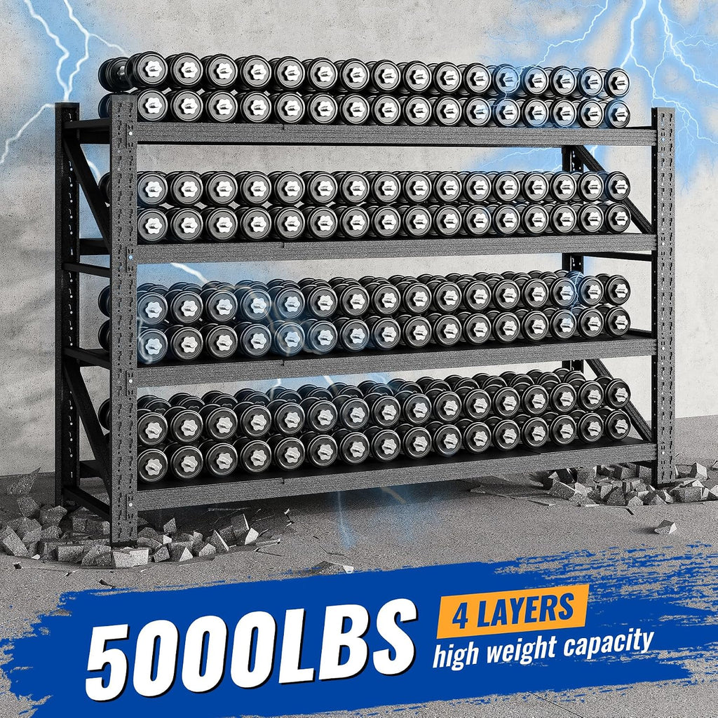 Adjustable Heavy‑Duty Steel Garage Storage Rack